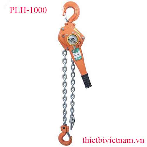 Pa lăng xích lắc tay 6 tấn, loại professional, chiều cao nâng 1.5m Powerram PLH-1000