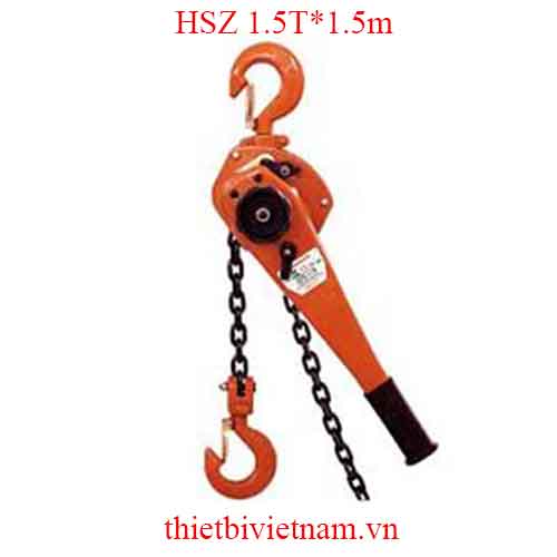Pa Lăng Xích Lắc Tay HSZ 1.5T*1.5m (1.5 tấn)