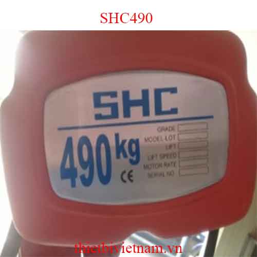Palang xích điện SHC 220V 490kg - 3m model SHC490