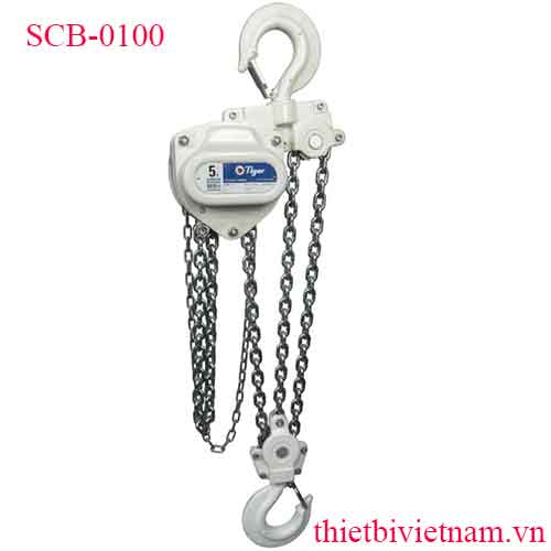 Palang xích kéo tay 1 tấn, Chiều cao nâng 3 mét.Tiger Lifting SCB-0100