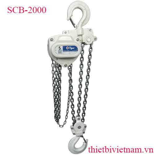 Palang xích kéo tay 20 tấn, Chiều cao nâng 3 mét.Tiger Lifting SCB-2000