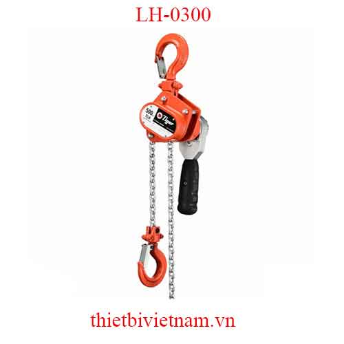 Palang xích lắc tay tải trọng 3 tấn, Chiều cao nâng 1.5m hãng Tiger Lifting LH-0300