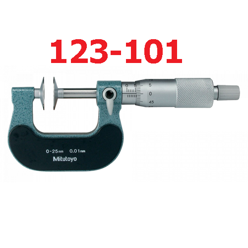 Panme cơ đầu đĩa đo bước răng 0-25mmx 0.01 123-101