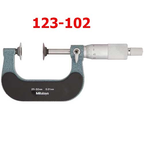 Panme cơ đầu đĩa đo bước răng 25-50mm x 0.01 123-102