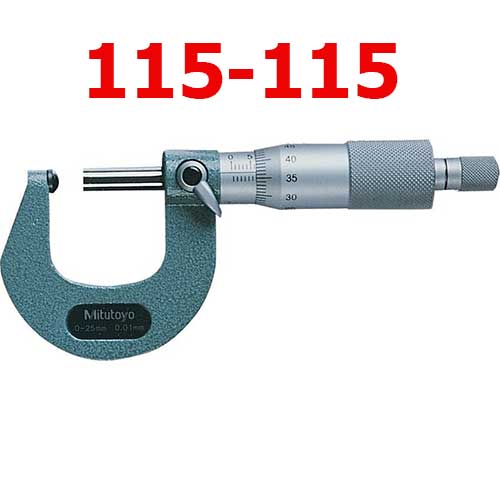 Panme cơ đo ống 0-25mm (1 đầu cầu) 115-115