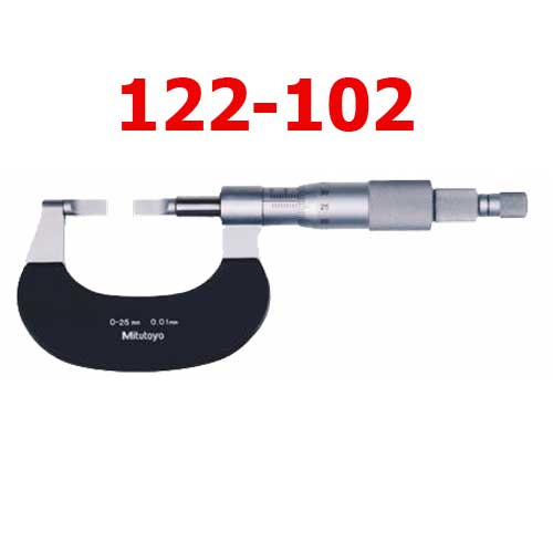 Panme cơ đo rãnh 25-50mm x 0.01 Kiểu A 122-102