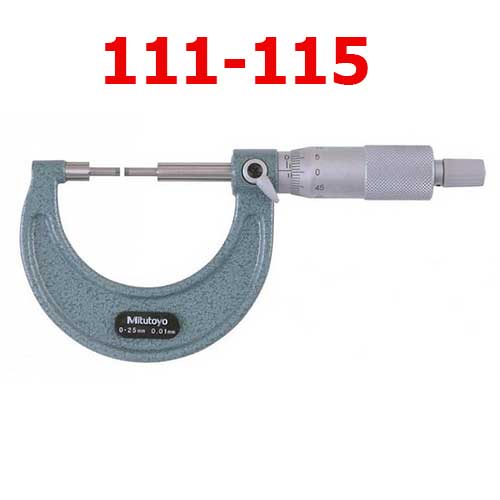 Panme cơ khí đầu nhỏ 0-25mm x 0.001 Kiểu A 111-115