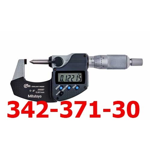 Panme điện tử đo chiều cao mép gấp 0-0.8''/0-20mm x0.01 342-371-30