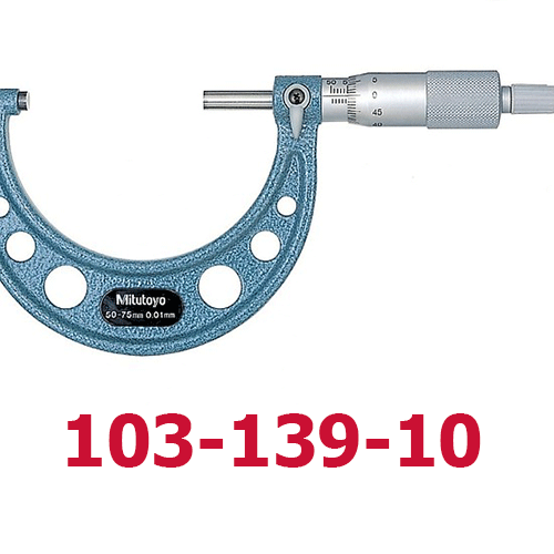 Panme đo ngoài cơ khí 50-75mm x 0.01mm, 103-139-10