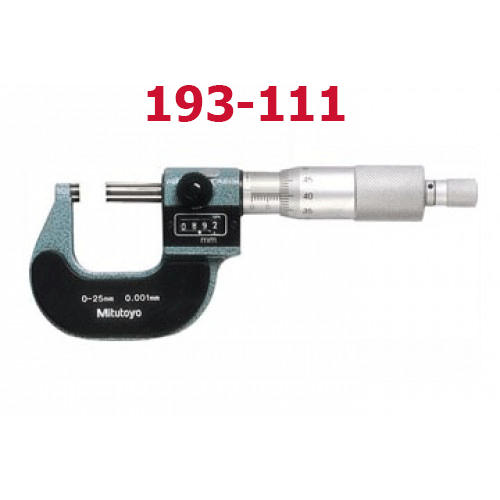 Panme đo ngoài hiển thị số 0-25mm x 0.001mm 193-111