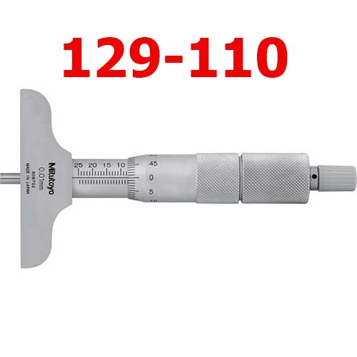 Panme đo sâu 0-75mm x 0.01(Đế đo 63.5mm) 129-110