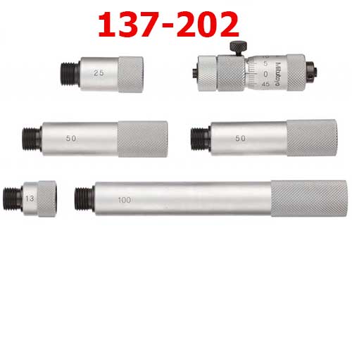 Panme đo trong dạng ống nối 50-300mm x 0.01 137-202