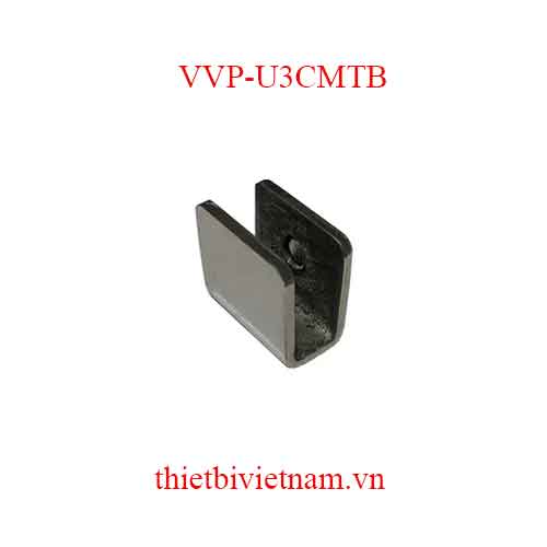 Pát U tường kính 3cm VPP trắng bóng model VVP-U3CMTB