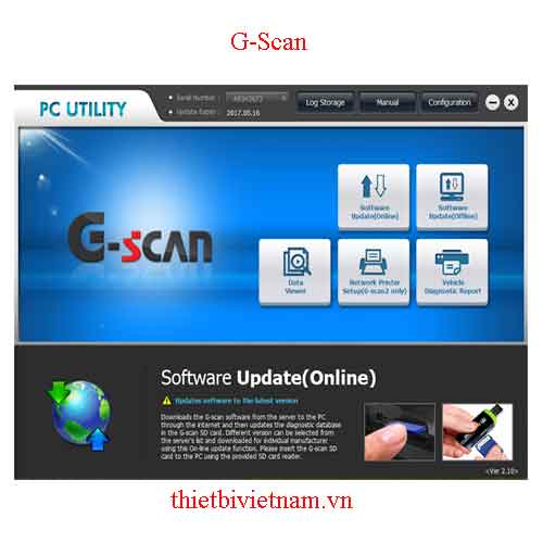 Phần Mềm Cập Nhật Cho Máy Chẩn Đoán G-Scan 1 Và G-Scan 2