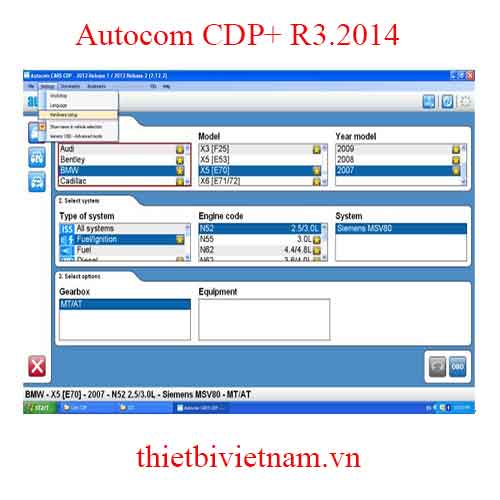 Phần mềm chẩn đoán Autocom CDP+ R3.2014