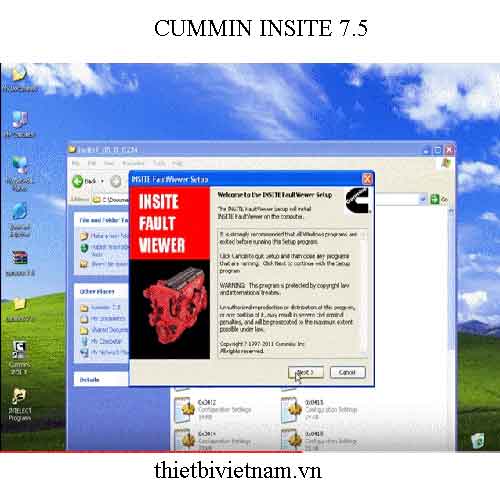Phần mềm chẩn đoán đầu kéo Mỹ CUMMIN INSITE 7.5