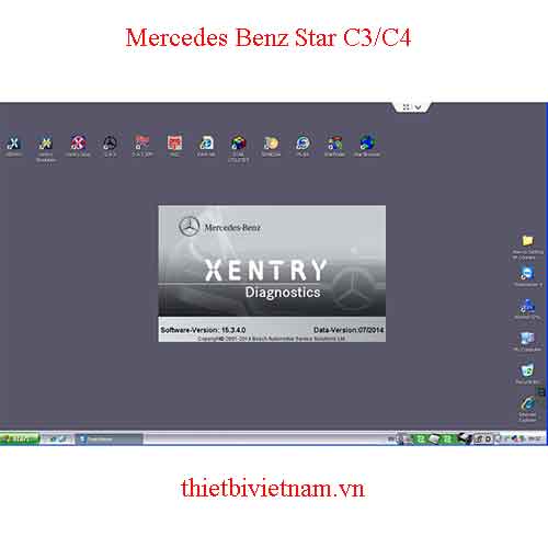 Phần mềm chẩn đoán Mercedes Benz Star C3/C4 phiên bản mới nhất 2014