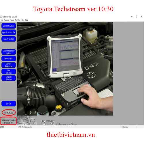 Phần mềm chẩn đoán Toyota Techstream ver 10.30