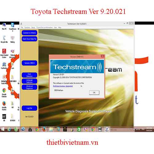 Phần mềm chẩn đoán Toyota Techstream Ver 9.20.021 ( Tháng 09/2014 )