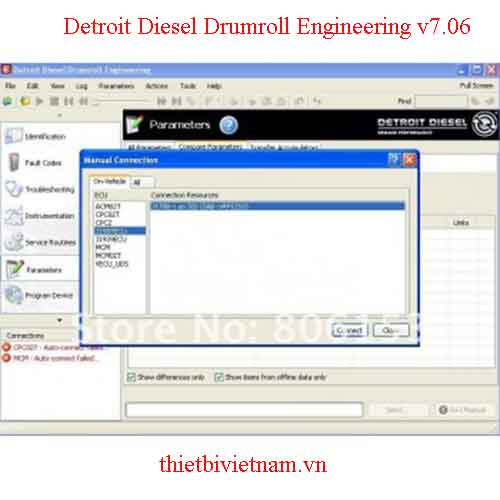 Phần mềm Detroit Diesel Drumroll Engineering v7.06