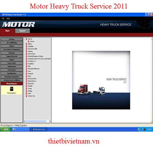 Phần Mềm sửa chữa xe đầu kéo (Motor Heavy Truck Service 2011)