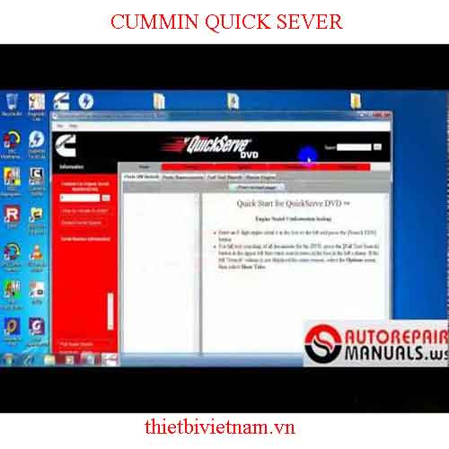 Phần mềm tra cứu phụ tùng CUMMIN QUICK SEVER