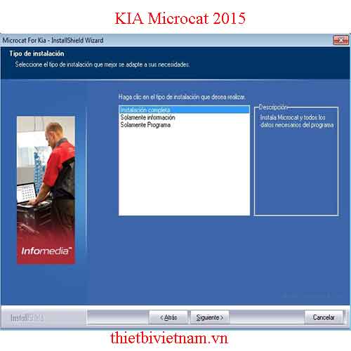 Phần mềm tra cứu phụ tùng KIA Microcat 2015