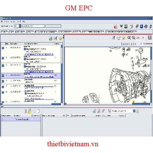 Phần mềm tra mã phụ tùng GM EPC