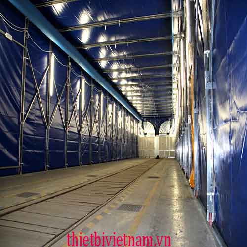 Phòng sơn di động cho xe bus Space P