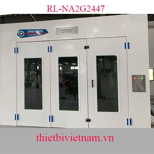 Phòng sơn nhanh lắp âm sàn 2 quạt cấp/hút 4KW RL-NA2G2447