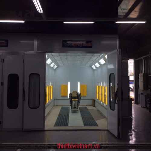 Phòng sơn sấy bằng đèn hồng ngoại