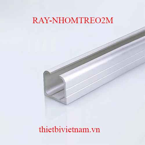 Ray nhôm cửa lùa treo dày 2.2mm dài 2m RAY-NHOMTREO2M