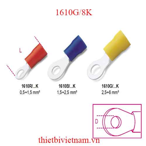 RING TERMINALS 100 PCS BETA MODEL 1610G/8K
