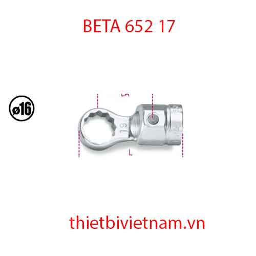 RING WRENCHES FOR TORQUE BARS BETA MODEL 652 17