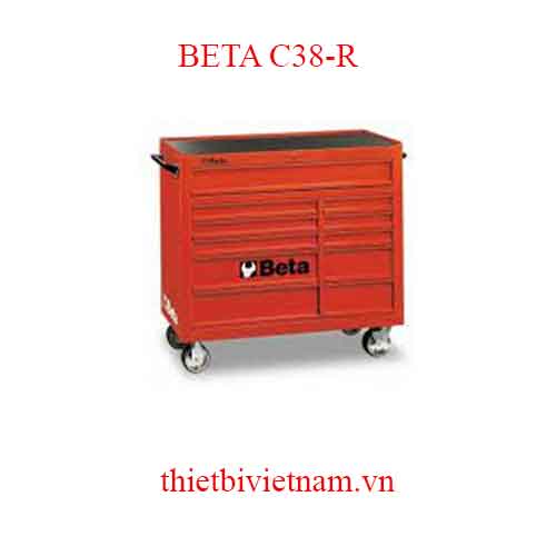 R-MOBILE ROLLER CAB 11 DRAWERS RED BETA MODEL C38-R