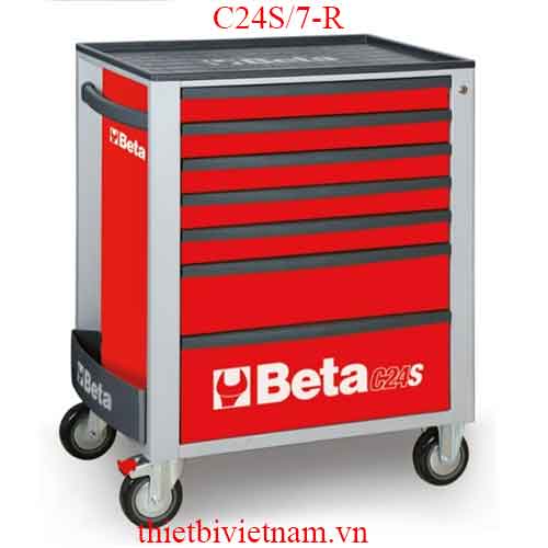 R-MOBILE ROLLER CAB 7 DRAWERS RED BETA MODEL C24S/7-R