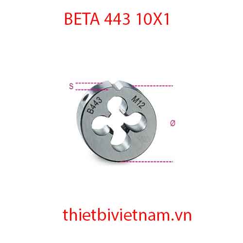 ROUND DIES FINE PITCH BETA MODEL 443 10X1
