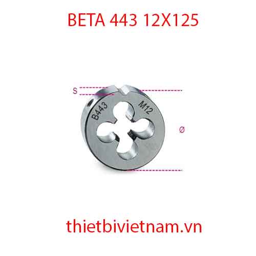 ROUND DIES FINE PITCH BETA MODEL 443 12X125