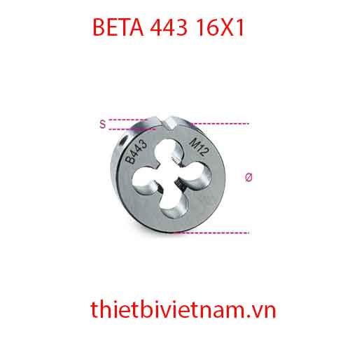 ROUND DIES FINE PITCH BETA MODEL 443 16X1