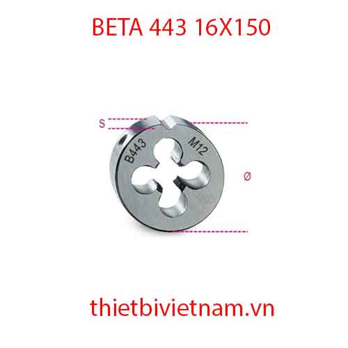 ROUND DIES FINE PITCH BETA MODEL 443 16X150