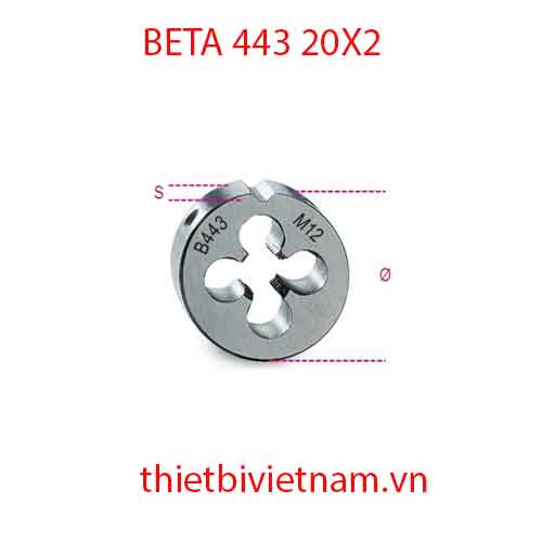 ROUND DIES FINE PITCH BETA MODEL 443 20X2