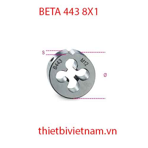 ROUND DIES FINE PITCH BETA MODEL 443 8X1