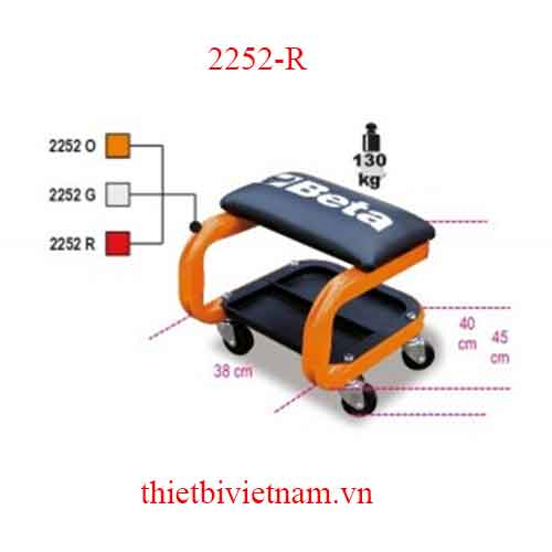 R-SEAT WITH CASTORS RED BETA MODEL 2252-R