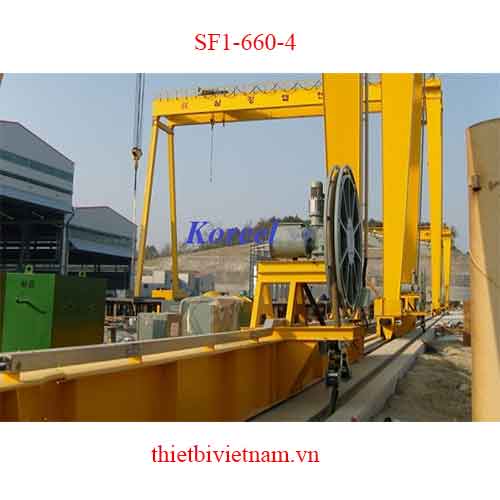 Rulo cuốn cáp điện di chuyển cổng trục SF1-660-4