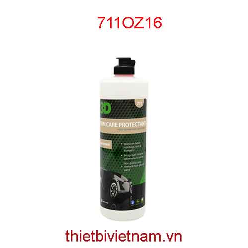 Sản phẩm dưỡng phục hồi nhựa, cao su hãng 3D Trim Care Protectant 16 Oz (470ml) | 711OZ16