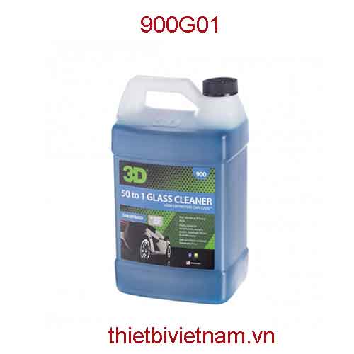 Sản phẩm nước tẩy rửa kính đậm đặc hãng 3D 50 TO 1 Glass Cleaner 1 Gallon (3,8L) | 900G01