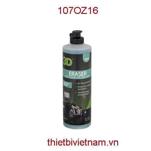 Sản phẩm tẩy đốm nước hãng 3D Eraser Water Spot Remover 16 Oz (470ml) | 107OZ16