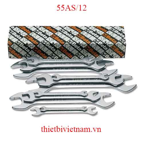 SET 12 DOUBLE OPEN END WRENCHES BETA MODEL 55AS/12