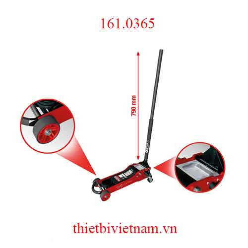 SlimPOWER kích nhôm thủy lực 2 tấn - kích cá sấu model 161.0365 KS Tools