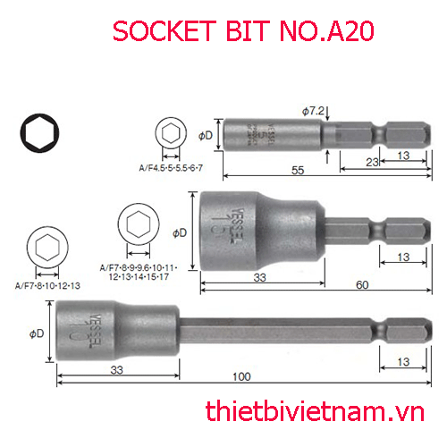 SOCKET BIT NO.A20